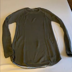 Olive green tunic sweater